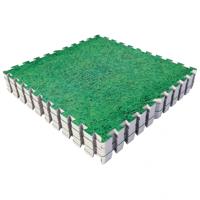Sportschool Vloer Beschermingsmatten (8 stuks, totaal 2,88 m2) Groen (Gras)