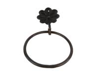 Hanger Ring Kabala Metaal D15cm Zwart