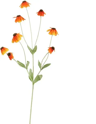 Pure Royal kunsttak rudbeckia 88cm oranje