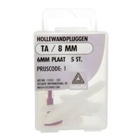 Hollewandplug tc/8mm 25st - Deltafix
