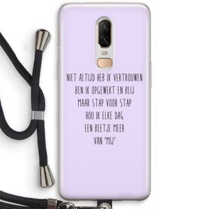 Zelfvertrouwen: OnePlus 6 Transparant Hoesje met koord