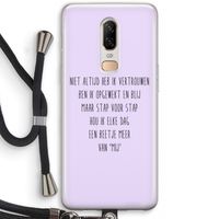 Zelfvertrouwen: OnePlus 6 Transparant Hoesje met koord