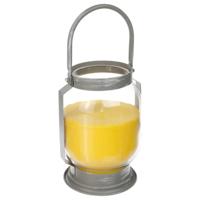 Citronella kaars/lantaarn - in glas - 65 branduren - geurkaars citrus geur