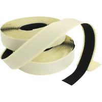 Klittenband / klittenband, zelfklevend, dikte 2 cm, zwart, 25 m/ 1 doos