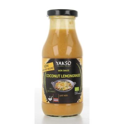 Yakso Woksaus kokos citroengras bio 240 Milliliter
