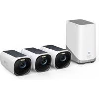 Eufy EufyCam 3 3-pack + HomeBase 3 IP-camera Zwart