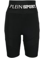 Plein Sport short cycliste à bande logo - Noir Plein Sport short cycliste à bande logo - Noir