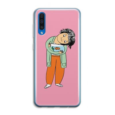 Visknuffel: Samsung Galaxy A50 Transparant Hoesje