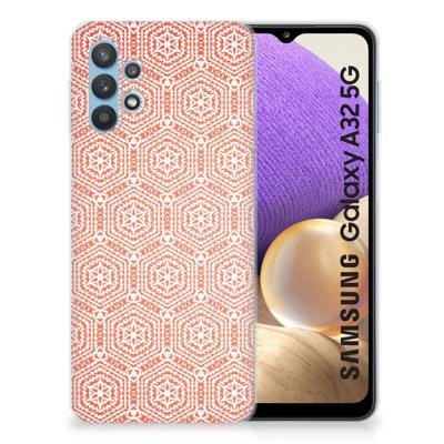 Samsung Galaxy A32 5G | TPU bumper | Pattern Orange