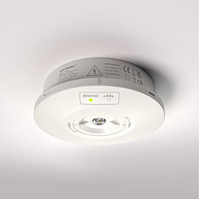 HOFTRONIC™ Fuga - LED Noodverlichting Opbouwspot Rond - Wit - 1,6 Watt 270 Lumen - IP65 waterdicht - Testknop - Verwisselbare Lens - 6500K Daglichtwit Licht