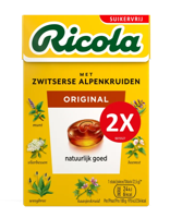 Ricola Keelpastilles Original Suikervrij Duoverpakking