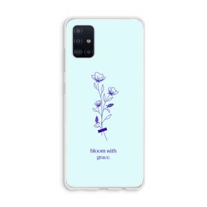Bloom with grace: Galaxy A51 4G Transparant Hoesje