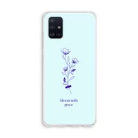 Bloom with grace: Galaxy A51 4G Transparant Hoesje