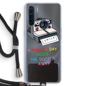 Smile: Oppo A91 Transparant Hoesje met koord