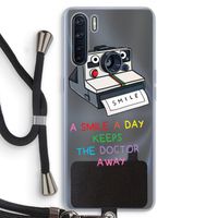 Smile: Oppo A91 Transparant Hoesje met koord