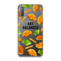 Eat Balanced: Samsung Galaxy A7 (2018) Transparant Hoesje