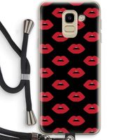 Lips: Samsung Galaxy J6 (2018) Transparant Hoesje met koord