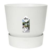 Plantenpot met Schaal Elho Greenville Ø 39 x 36,8 cm Cirkelvormig Wit Plastic