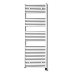 Elektrische Design Radiator Sanicare Plug & Play 172x60 cm Wit 730 Watt Met Zwarte Thermostaat En Bluetooth Links