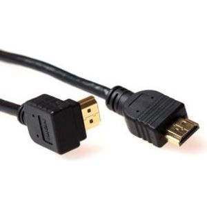 ACT 1 meter HDMI High Speed kabel v2.0 HDMI-A male haaks - HDMI-A male recht