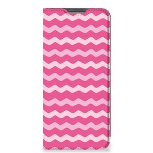 OPPO A96 | A76 Hoesje met Magneet Waves Pink