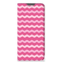 OPPO A96 | A76 Hoesje met Magneet Waves Pink - thumbnail