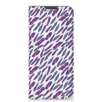 OPPO A54s | A16 | A16s | Hoesje met Magneet | Feathers Color