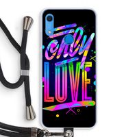 Only Love: Huawei Y6s Transparant Hoesje met koord Only Love: Huawei Y6s Transparant Hoesje met koord