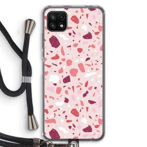 Terrazzo N°15: Samsung Galaxy A22 5G Transparant Hoesje met koord