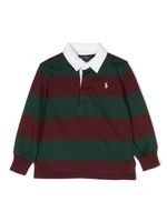 POLO RALPH LAUREN KIDS polo rayé à logo brodé - Rouge - thumbnail