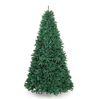 270 cm Kerstboom Onverlichte Kunstmatige Scharnierende Volledige Boom Premium PVC Douglas Boom met 3594 Toppen Thuis/Markt