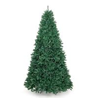 270 cm Kerstboom Onverlichte Kunstmatige Scharnierende Volledige Boom Premium PVC Douglas Boom met 3594 Toppen Thuis/Markt