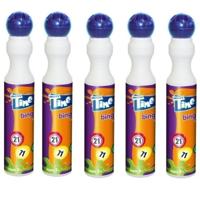 Bingostift - 5x - blauw - 43 ml - bingo markeerstift - bingo spelen