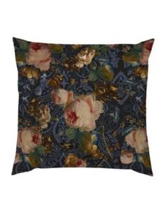 Essenza Essenza for Maurtitshuis Gallery of Roses Cushion 50x50 Nightblue