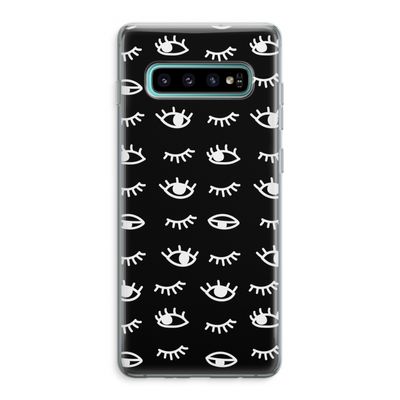Eye pattern #3: Samsung Galaxy S10 Plus Transparant Hoesje