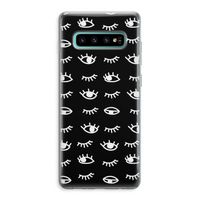 Eye pattern #3: Samsung Galaxy S10 Plus Transparant Hoesje
