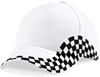 Beechfield CB159 Grand Prix Cap - White - One Size - thumbnail