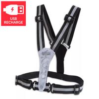Lynx harnas usb led sport vest zwart
