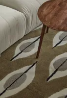 Layered - Vloerkleed Stig Lindberg Trellis Rug Olive Green -