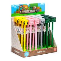 Minecraft Fijnschrijver Pen Siliconen Top (Varken/Bij/Zombie/Skelet)