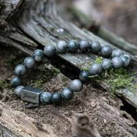Groene Serpentine - Natuurstenen kralen armband