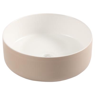 Differnz Mira waskom keramiek | beige/wit | Ø 36 x 12 cm