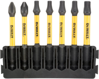 DeWalt Accessoires bitset | houder + impact torsion | 57 mm | pbitset | h2 x1, pz2 x1, t20 x2, t57 x2, t30 x1 - dt70820-qz