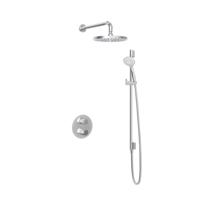 Hotbath Buddy - Inbouw Regendoucheset - Thermostatisch - Wandarm 35 cm - Hoofddouche 250 mm - Ronde Handdouche 3 Standen - Glijstang 900 mm - met 2-Weg Stop-Omstel - Waterbesparend - V01
