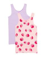 HEMA Kinderhemden aardbei - 2 stuks roze (roze)