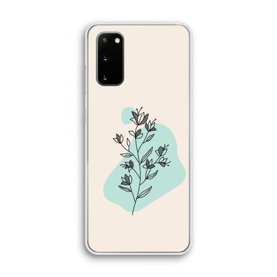 Violets are blue: Samsung Galaxy S20 Transparant Hoesje
