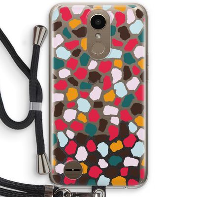 Colored Giraffe: LG K10 (2017) Transparant Hoesje met koord