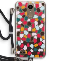 Colored Giraffe: LG K10 (2017) Transparant Hoesje met koord