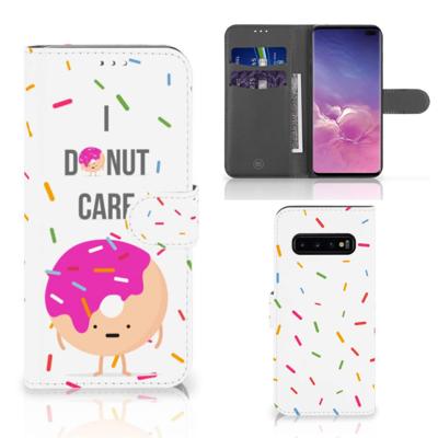Samsung Galaxy S10 Plus | Book Cover | Donut Roze