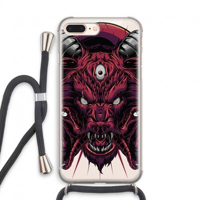 Hell Hound and Serpents: iPhone 7 PLUS Transparant Hoesje met koord